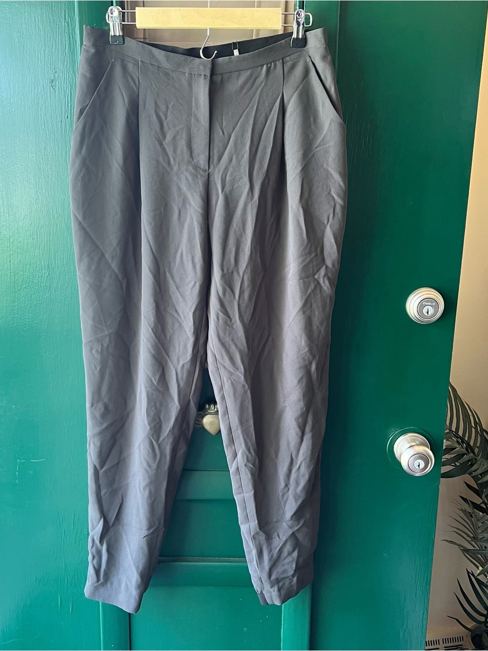 T Tahari womens Pleated Dress Pants in Gray